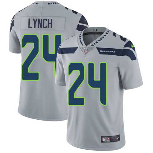 Nike Seattle Seahawks #24 Marshawn Lynch Grey Alternate NFL Vapor Untouchable Limited Jersey,We sell and wholesale Nike Seattle Seahawks #24 Marshawn Lynch Grey Alternate NFL Vapor Untouchable Limited Jersey on line form chian!